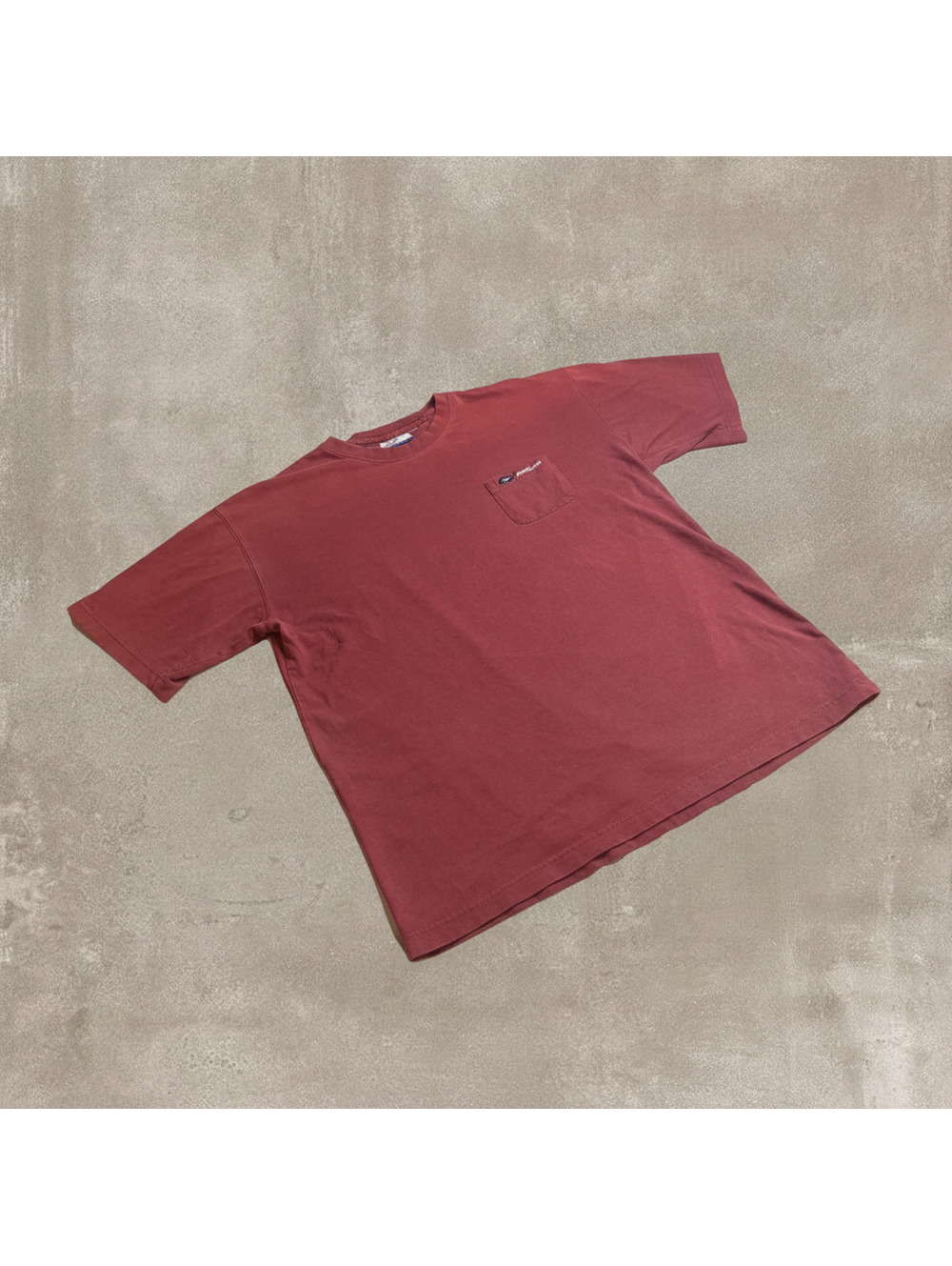 Vintage Reebok Pocket T Shirt Mens Large Red Embroidered Vector Logo Y2K Tee